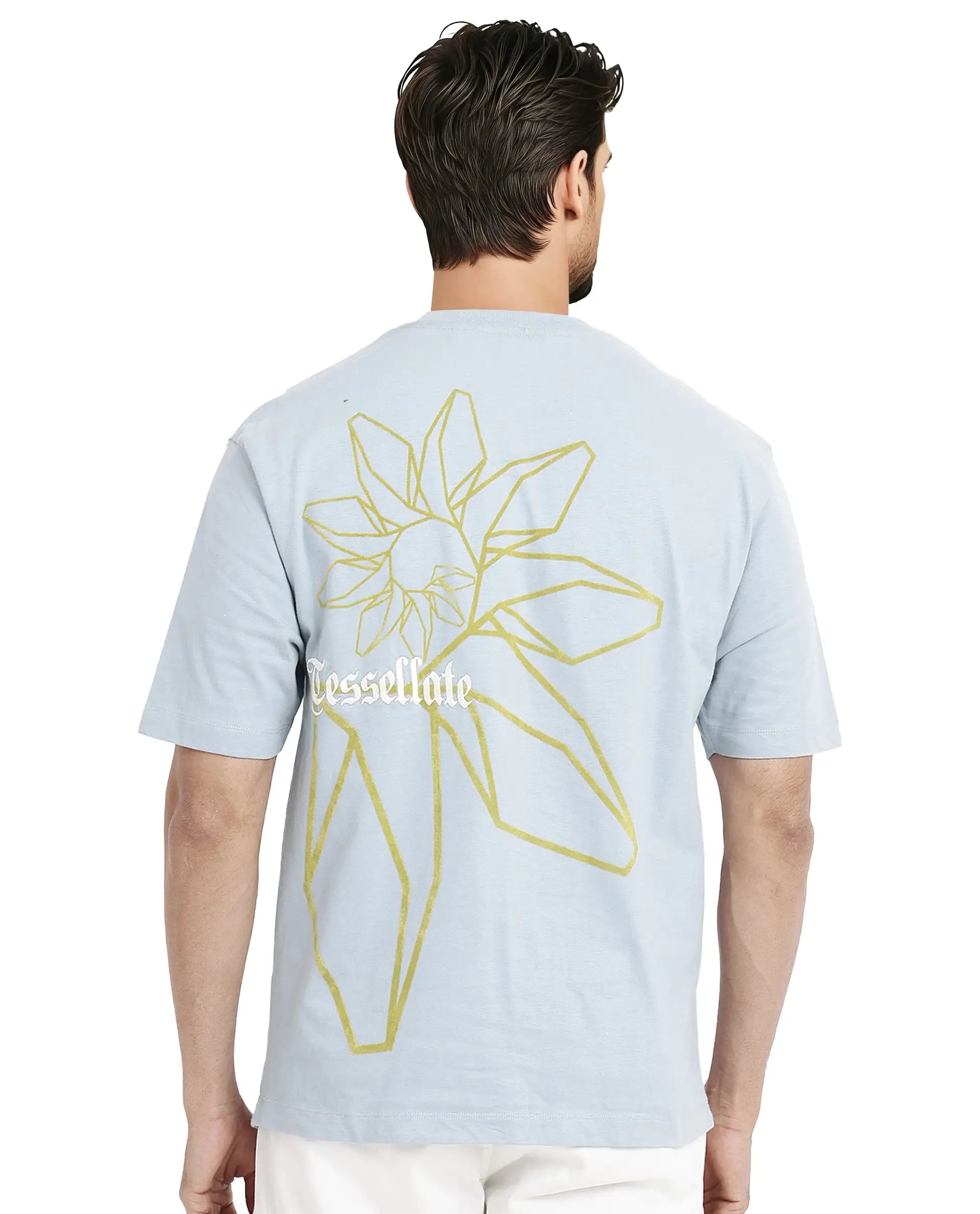 Men's Shirts with Full PlacketsRare Rabbit Men Noa Light Blue Cotton Fabric Short Sleeve Crew Neck Oversized Fit Graphic Back Print T-Shirt Men's Shirts with Full PlacketsRare Rabbit Men Noa Light Blue Cotton Fabric Short Sleeve Crew Neck Oversized Fit Graphic Back Print T-Shirt