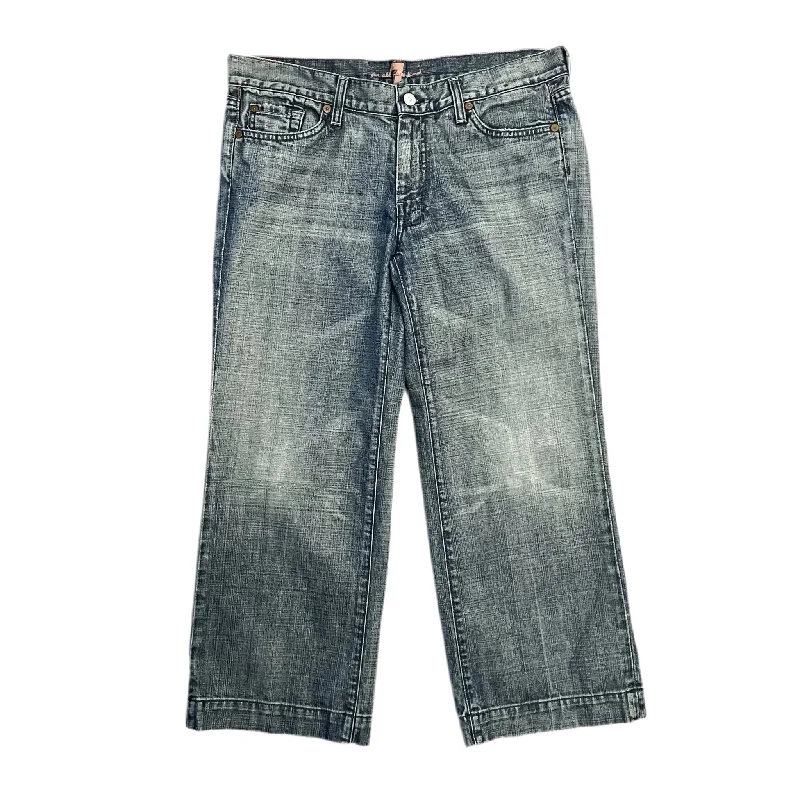 Modern Ripped and Distressed Men's JeansJeans Straight By 7 For All Mankind In Blue Denim, Size: 12l Modern Ripped and Distressed Men's JeansJeans Straight By 7 For All Mankind In Blue Denim, Size: 12l