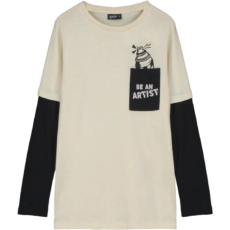 Men's Shirts for Beach OutingsBoy's Graffiti Pocket Tee In Chalk
