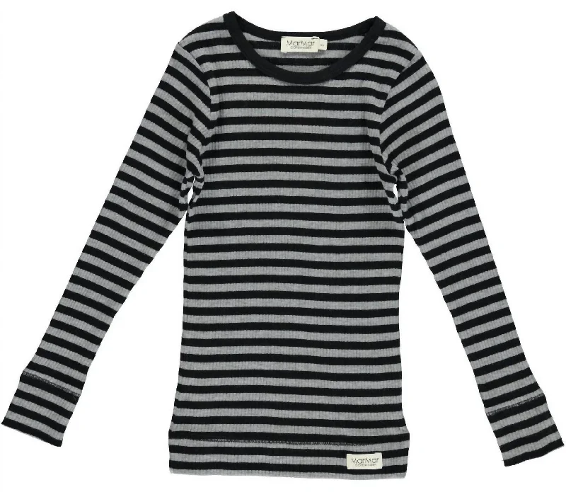 Men's Monochrome Shirts for a Minimalist VibeBoys Striped Ribbed Long Sleeve Shirt In Black/grey Men's Monochrome Shirts for a Minimalist VibeBoys Striped Ribbed Long Sleeve Shirt In Black/grey