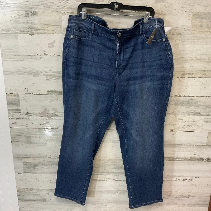 Everyday Men's JeansJeans Straight By J. Jill In Blue Denim, Size: 22w