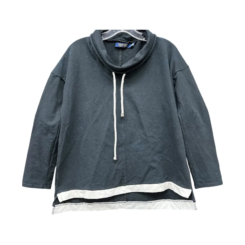 Trendy Men's Patterned HoodiesAthletic Sweatshirt Collar By Polo Ralph Lauren In Black, Size:M Trendy Men's Patterned HoodiesAthletic Sweatshirt Collar By Polo Ralph Lauren In Black, Size:M