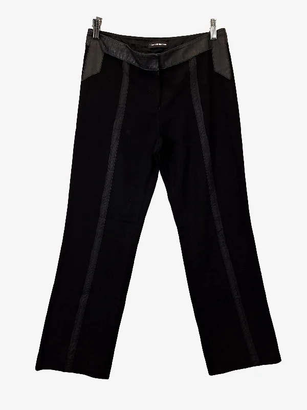 Relaxed-Fit Men's JeansScanlan Theodore Classy Leather Stripe Office Pants Size 10