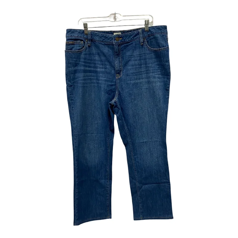 Men's Jeans with a Destroyed LookJEANS BOOT CUT by L.L. BEAN In BLUE, Size: 18
