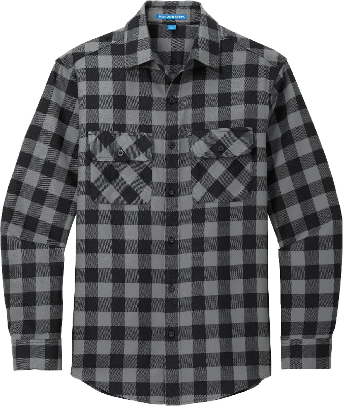 Grey/ Black Buffalo Check
