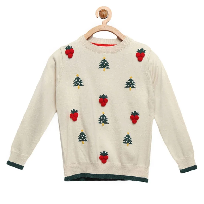 Men's Sweaters with EmbellishmentsKnitted Cherry Sweater