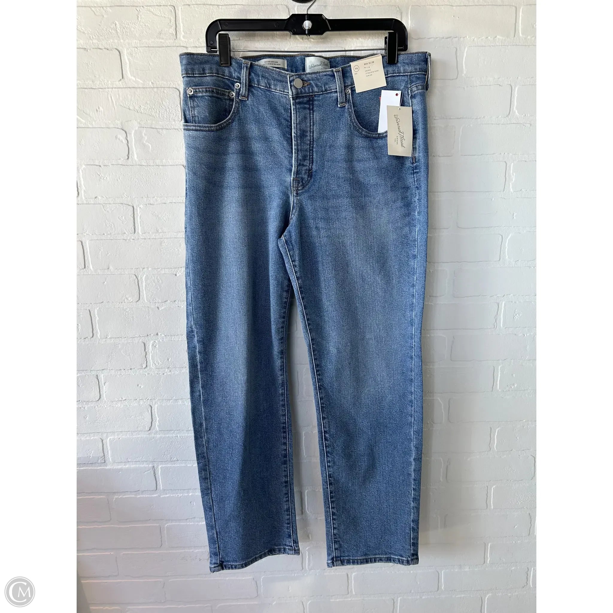 High-Quality Men's JeansJeans Straight By Universal Thread In Blue Denim, Size: 14