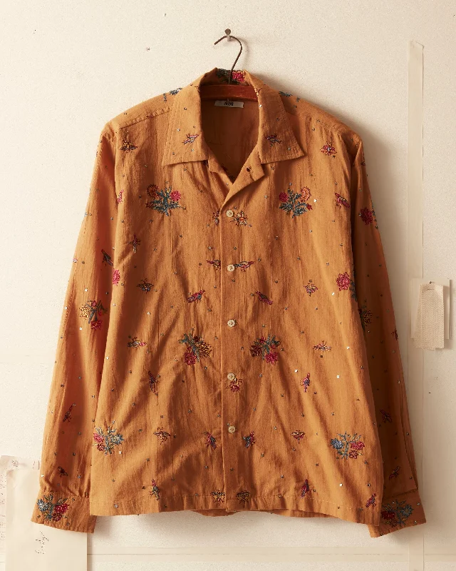 Men's Minimalist Shirts for a Clean LookMicro Bird Long Sleeve Shirt