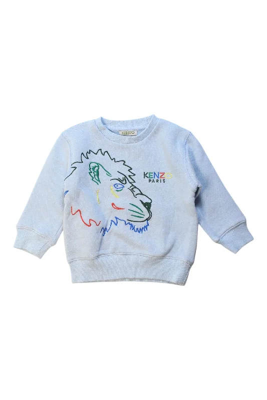 Men's Sweaters with Kangaroo PocketsKenzo Lion Print Crewneck Sweatshirt 2T