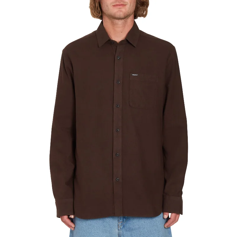 Men's Regular-Fit Shirts for a Classic FitVolcom Caden Solid Long Sleeve Shirt