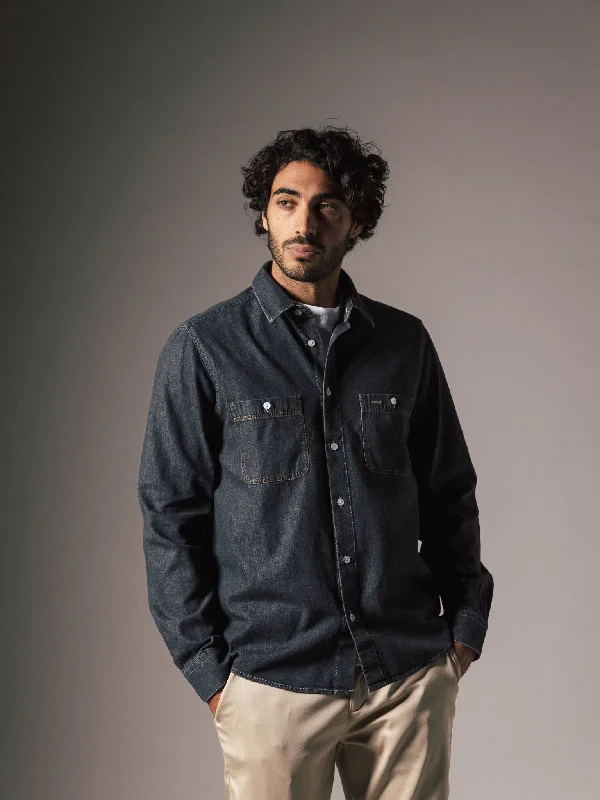 Men's Casual Friday Shirts for Relaxed Office DaysMMGGibson Denim Shirt