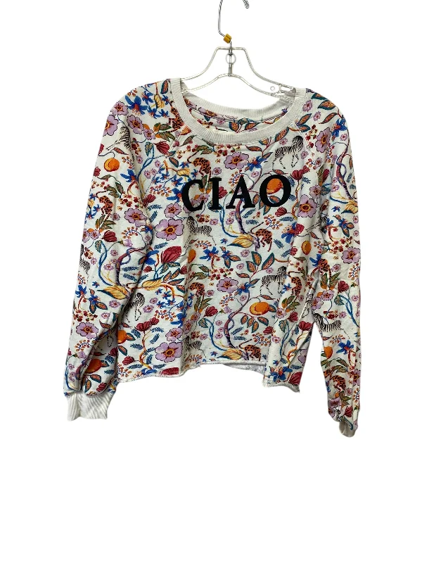 Men's Hoodies for Winter SportsSweatshirt Crewneck By Maeve In Floral Print, Size: M Men's Hoodies for Winter SportsSweatshirt Crewneck By Maeve In Floral Print, Size: M