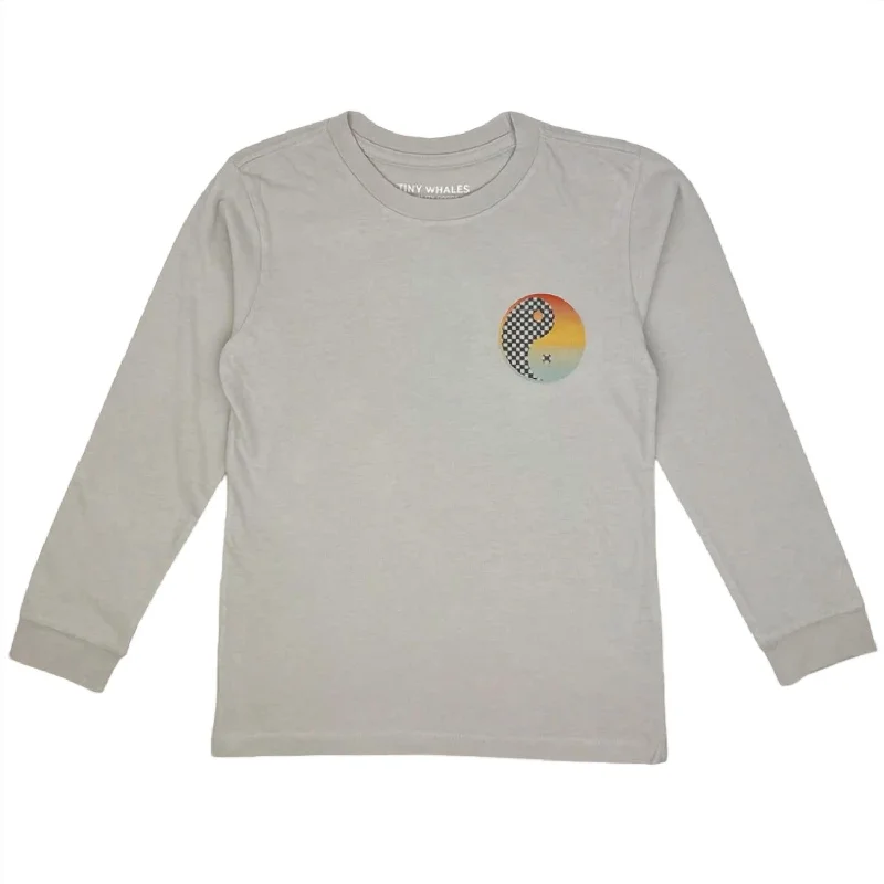 Men's Shirts with Appliquéd SleevesChillin Long Sleeve Tee In Cinder