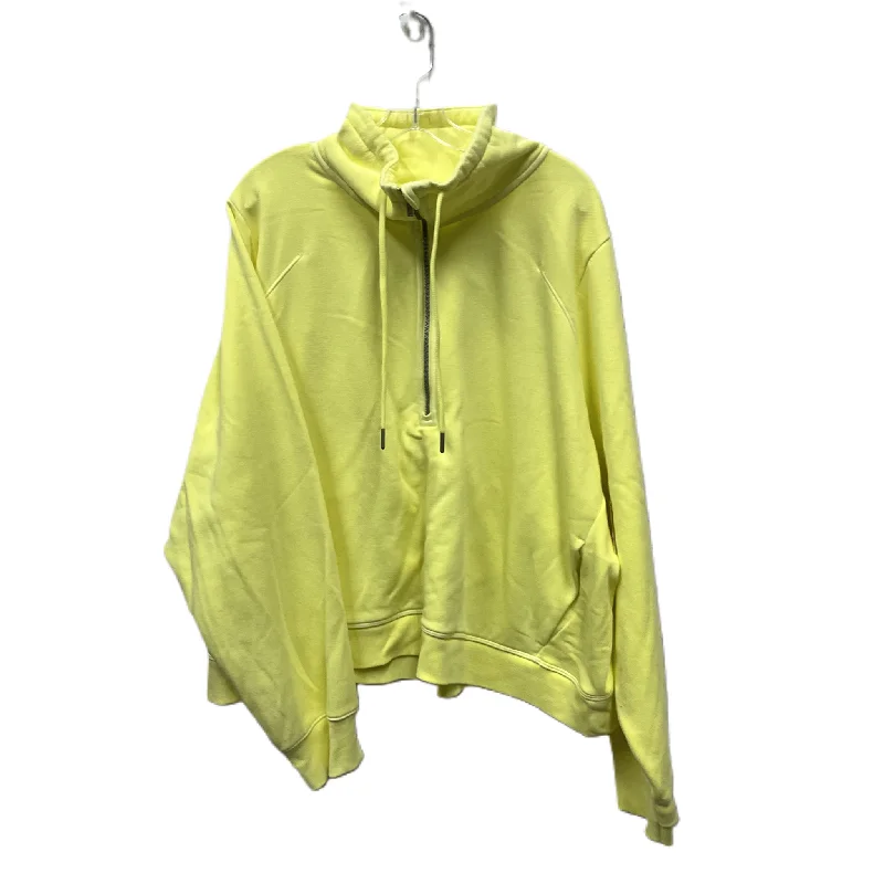 Modern Men's Tech HoodiesAthletic Sweatshirt Collar By All In Motion In Yellow, Size: 3x Modern Men's Tech HoodiesAthletic Sweatshirt Collar By All In Motion In Yellow, Size: 3x