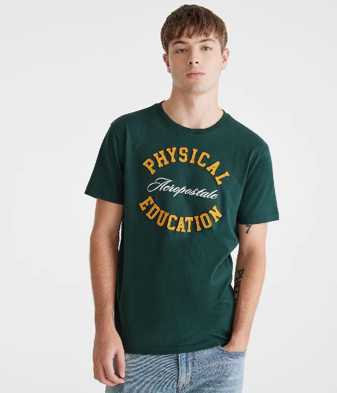 Men's Shirts with Custom MonogramsAeropostale Physical Education Appliqué Graphic Tee Men's Shirts with Custom MonogramsAeropostale Physical Education Appliqué Graphic Tee