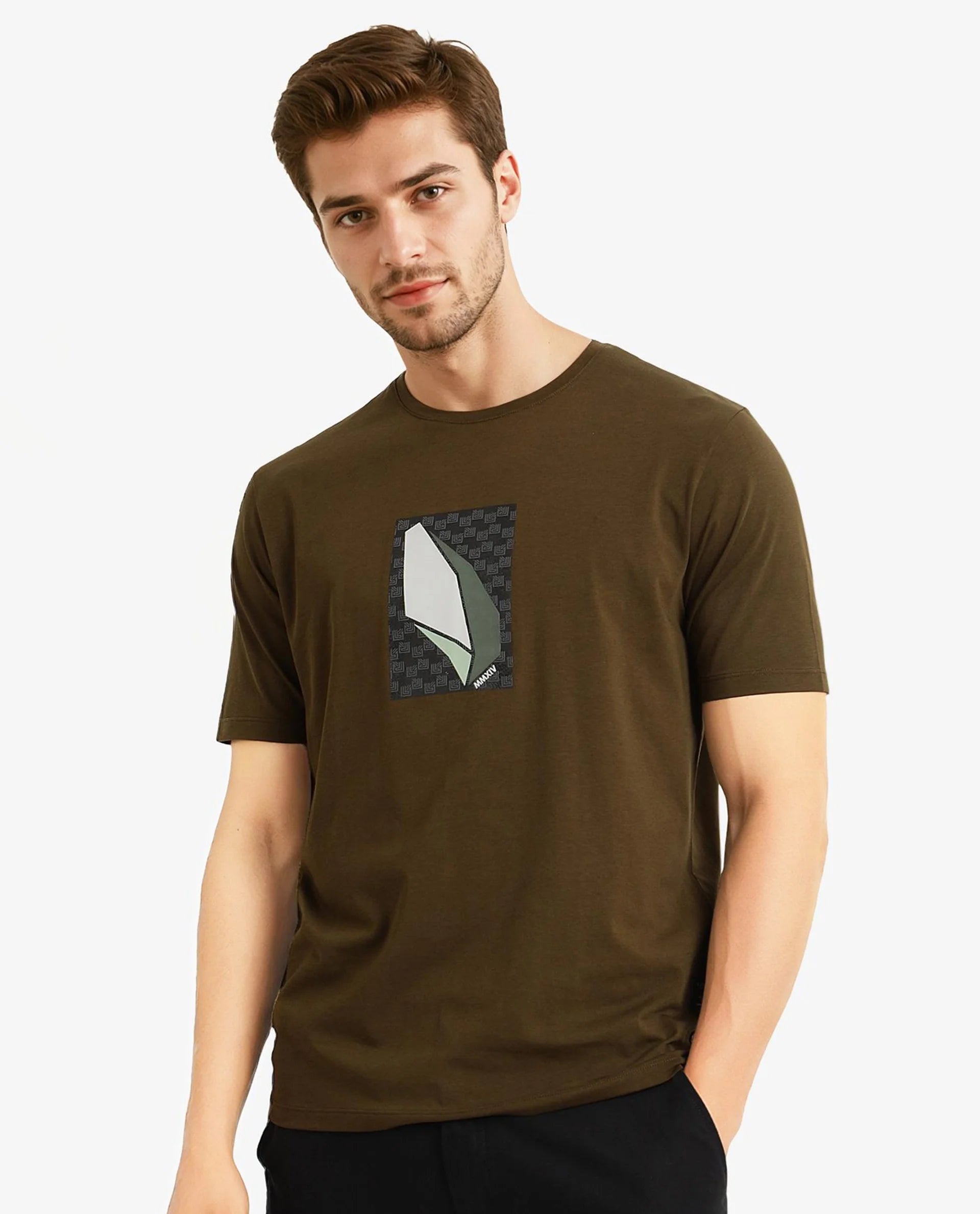 Striped Men's TopsRare Rabbit Men Well Dusky Green Cotton Lycra Fabric Short Sleeve Crew Neck Regular Fit Graphic Chest Print T-Shirt Striped Men's TopsRare Rabbit Men Well Dusky Green Cotton Lycra Fabric Short Sleeve Crew Neck Regular Fit Graphic Chest Print T-Shirt