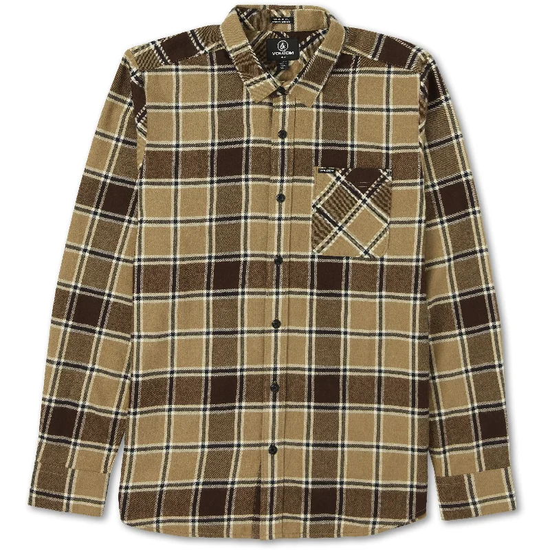 Men's Relaxed-Fit Shirts for Casual ComfortVolcom Caden Plaid Long Sleeve Shirt