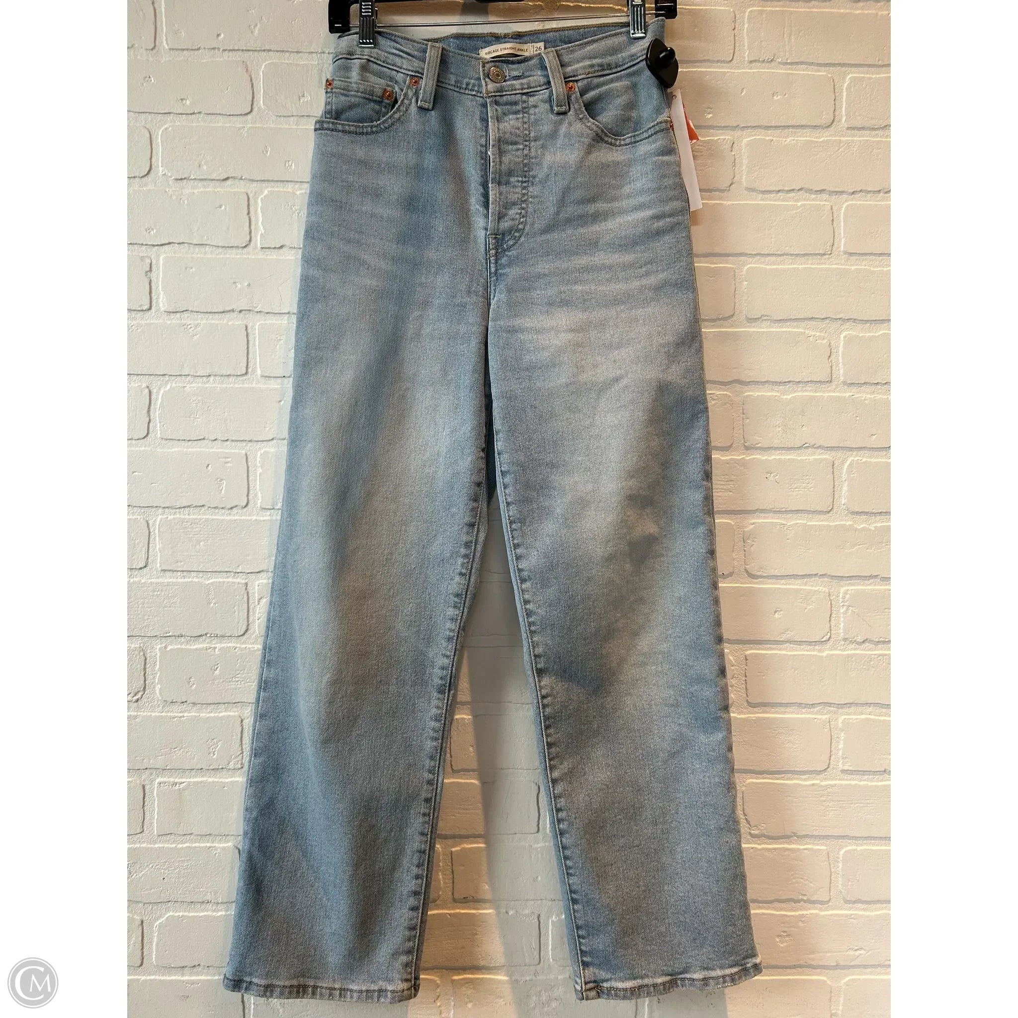 Hipster Men's JeansJeans Straight By Levis In Blue Denim, Size: 2