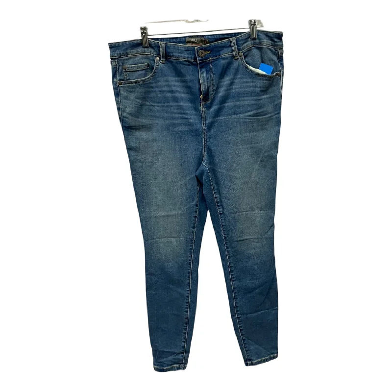 Light Blue Denim Men's JeansJEANS SKINNY by TORRID In BLUE, Size: 16