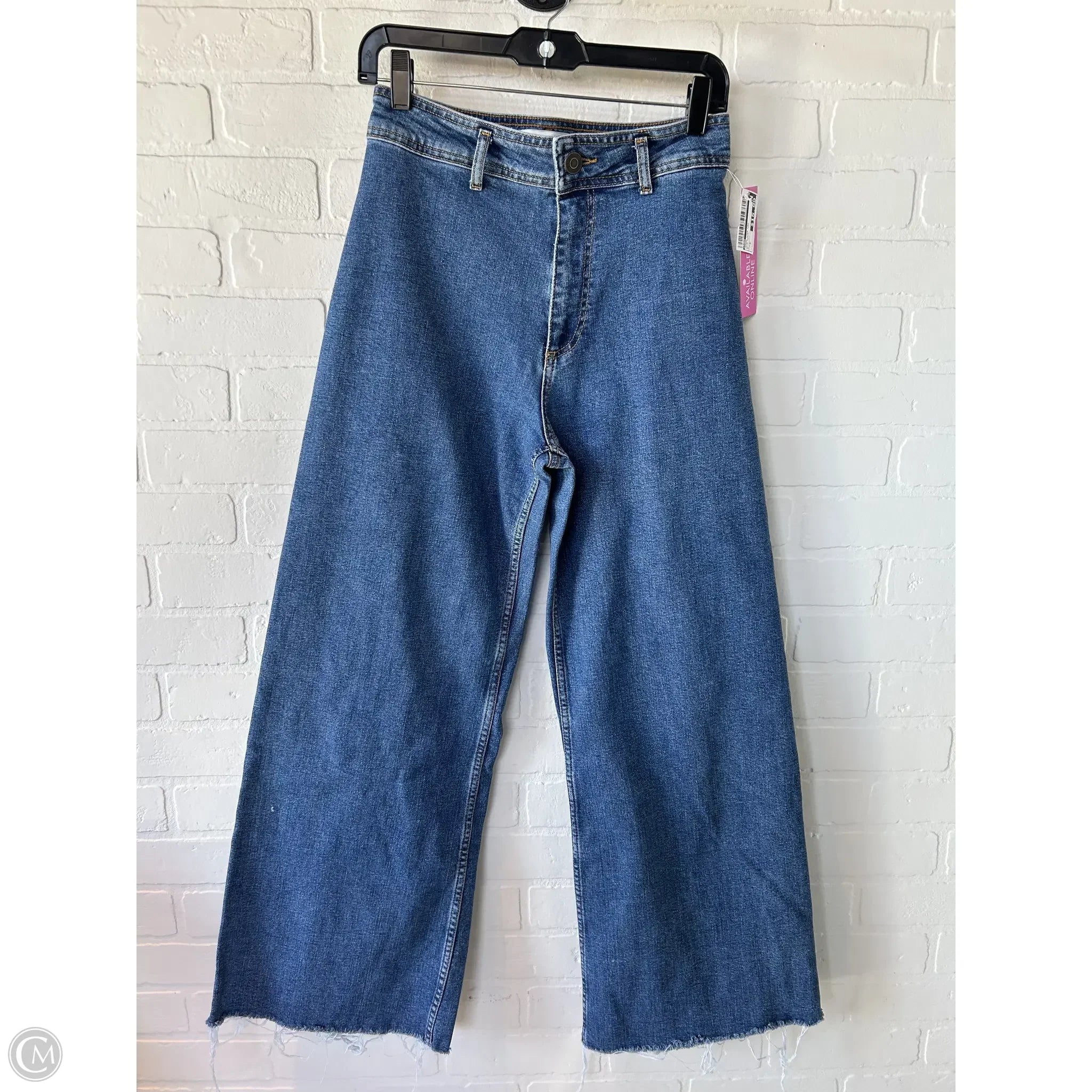 Comfortable Men's JeansJeans Wide Leg By Zara In Blue Denim, Size: 6