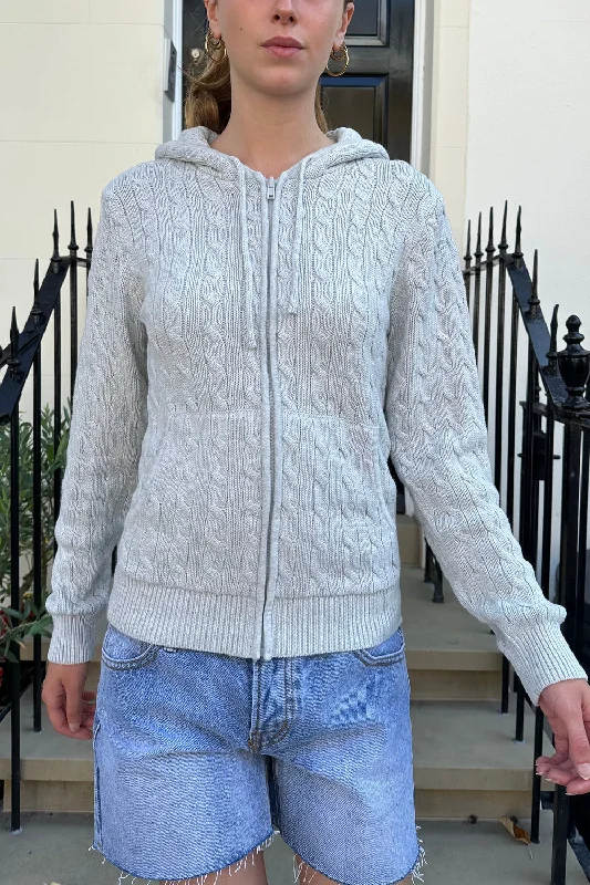 Classic Men's Wool SweatersAyla Cable Knit Hoodie