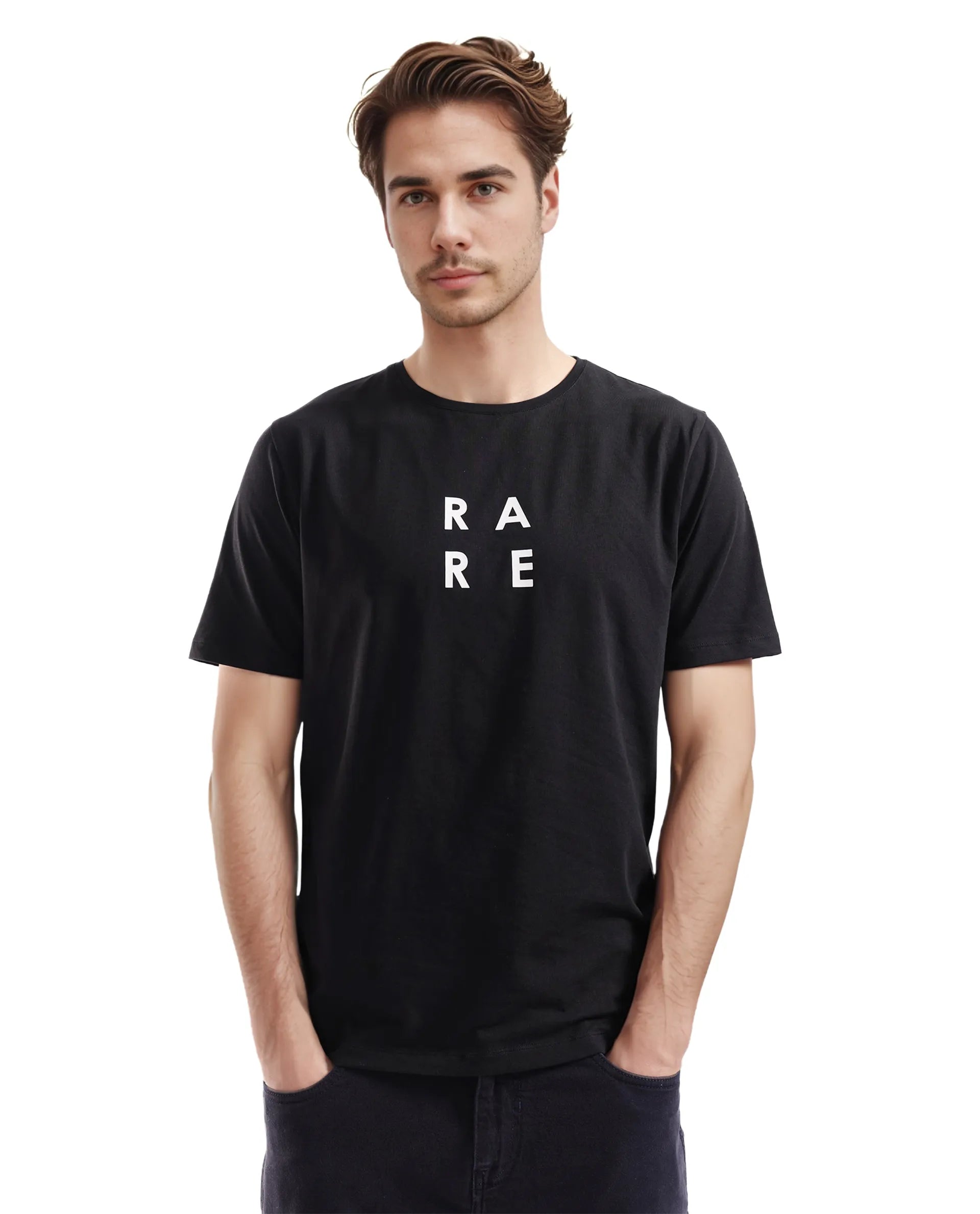 Men's Shirts with Abstract DesignsRare Rabbit Men's Lalyy Black Cotton Blend Fabric Short Sleeve Crew Neck T-Shirt Men's Shirts with Abstract DesignsRare Rabbit Men's Lalyy Black Cotton Blend Fabric Short Sleeve Crew Neck T-Shirt