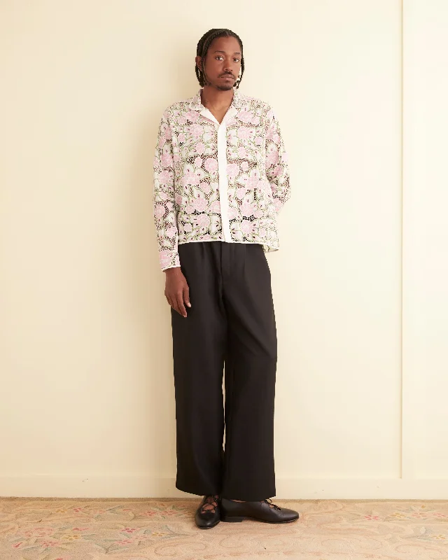 Men's Striped Shirts for a Maritime TwistPeony Lace Long Sleeve Shirt