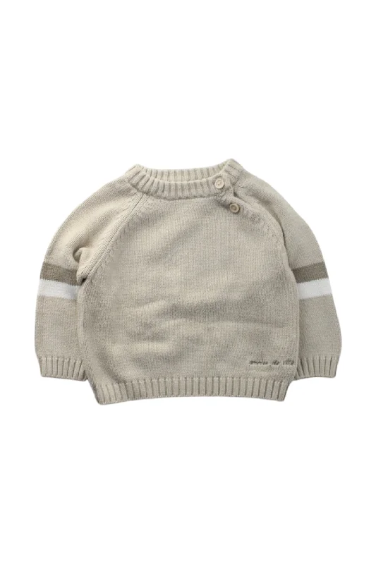 Men's Sweaters for Outdoor ActivitiesGrain De Blé Knit Sweater 6-12M