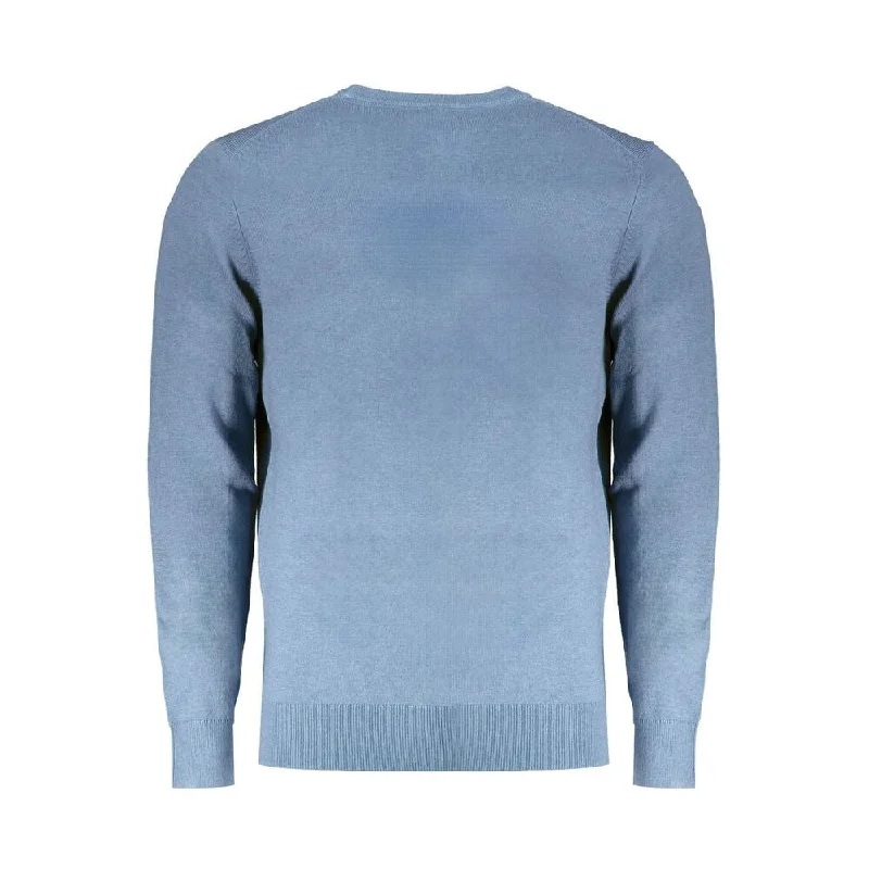 Patterned Men's Fair Isle SweatersNorway 1963 Light Blue Wool Men Men's Sweater