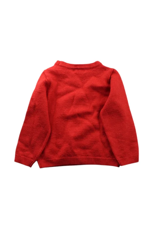Fashionable Men's Crew-Neck SweatersMomonittu Cat Knit Sweater 6T