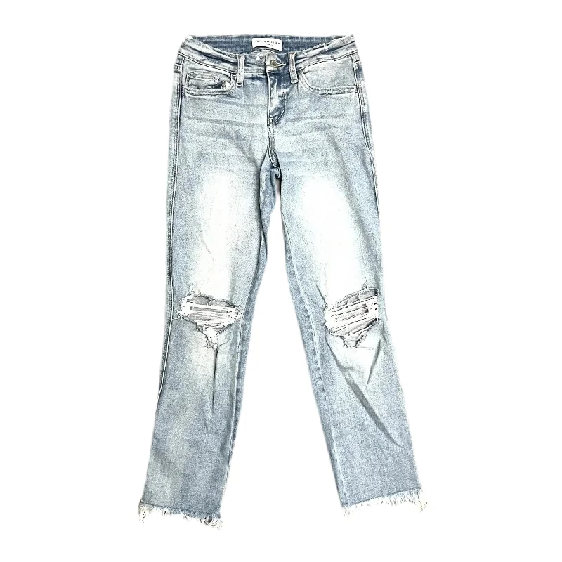 Flexible Stretch Men's JeansJeans Straight By Flying Monkey In Blue Denim, Size: 2