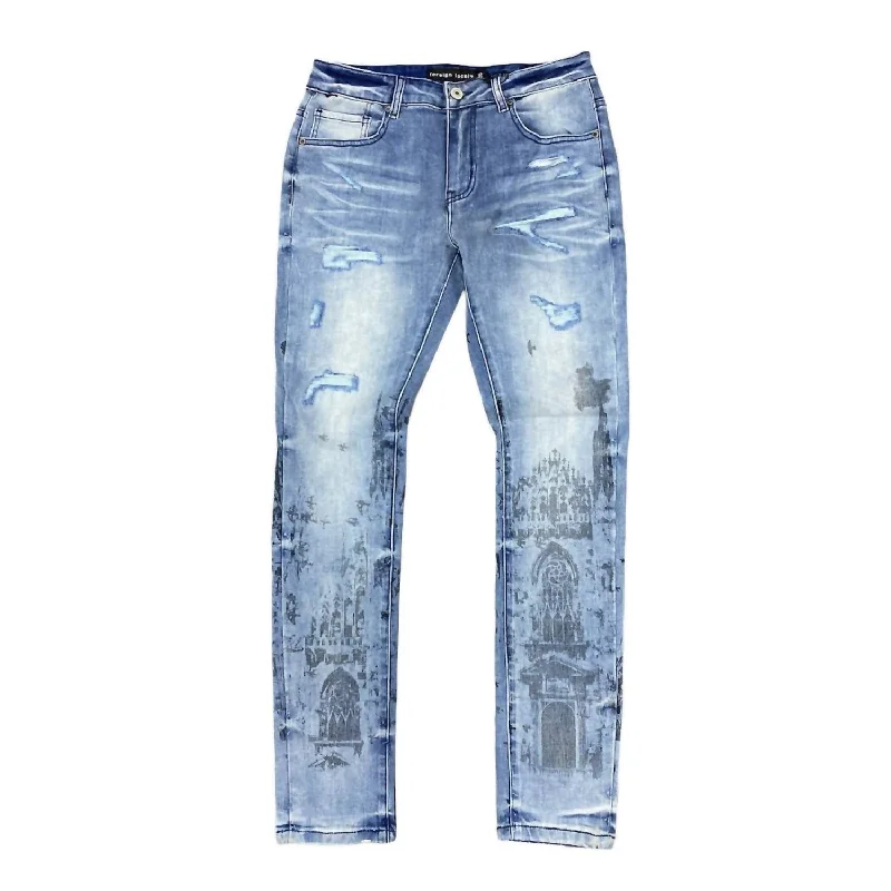 Comfortable Men's JeansMen's Church Jeans In Blue