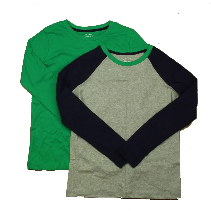 Men's Shirts with Short PlacketsMightly Boys Gray | Navy | Green Long Sleeve T-Shirt Men's Shirts with Short PlacketsMightly Boys Gray | Navy | Green Long Sleeve T-Shirt