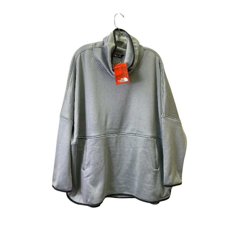 Men's Hoodies for Mild WeatherAthletic Sweatshirt Crewneck By The North Face In Grey, Size:1X Men's Hoodies for Mild WeatherAthletic Sweatshirt Crewneck By The North Face In Grey, Size:1X