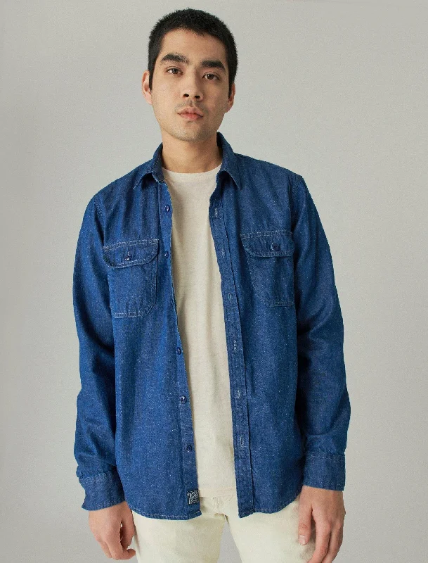 Classic Blue Men's JeansLucky Brand Mens Workwear Long Sleeve Shirt