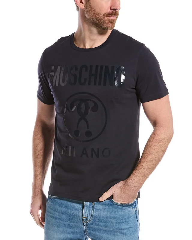 Men's Shirts with Full PlacketsMoschino Logo T-Shirt