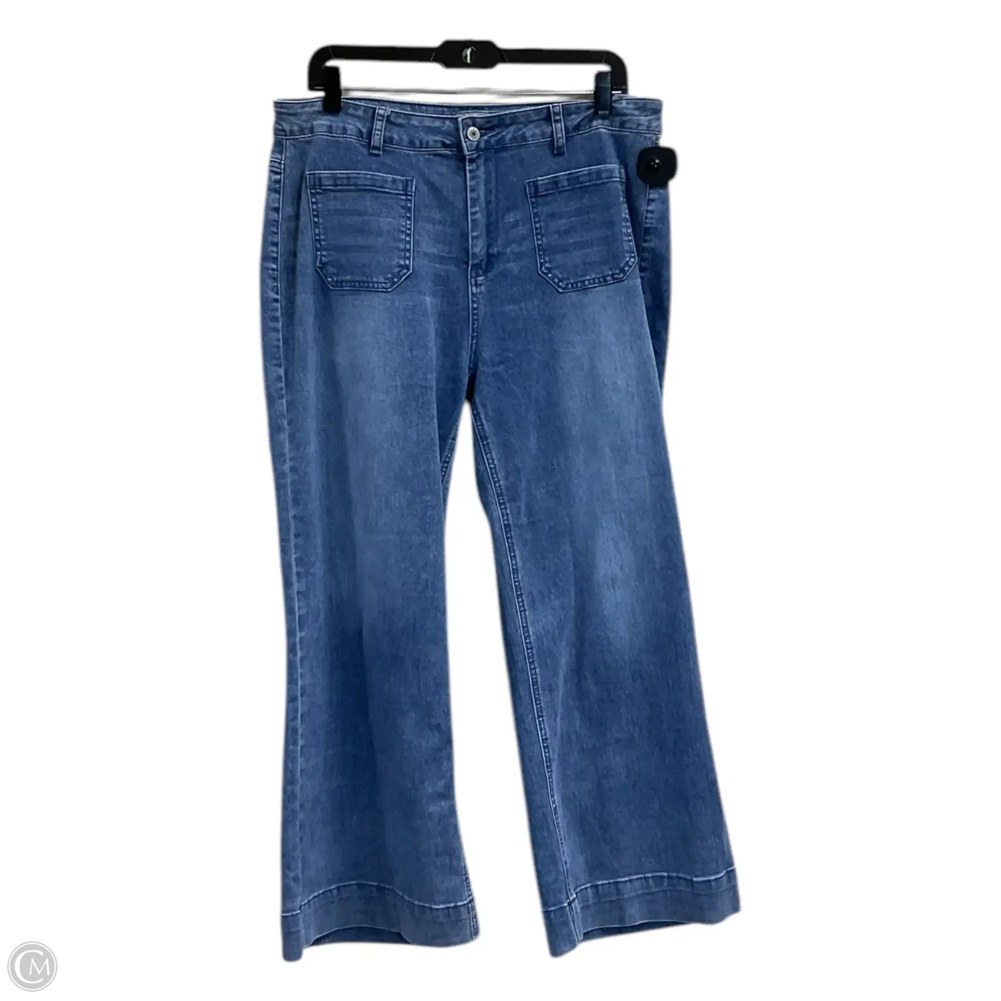 Stylish Men's JeansJeans Wide Leg By Clothes Mentor In Blue Denim, Size: Xl