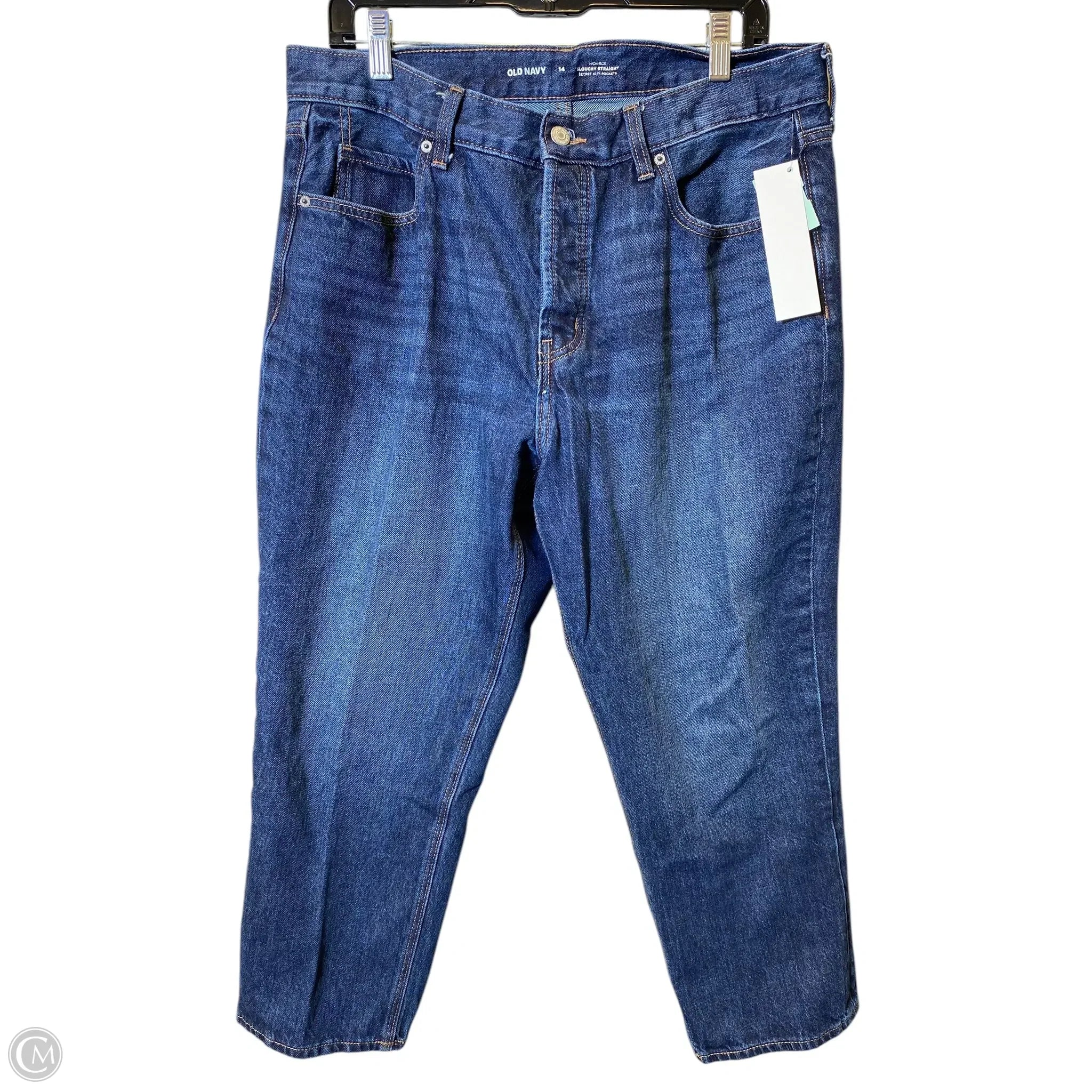 Trendy Men's JeansJeans Straight By Old Navy In Blue Denim, Size: 14