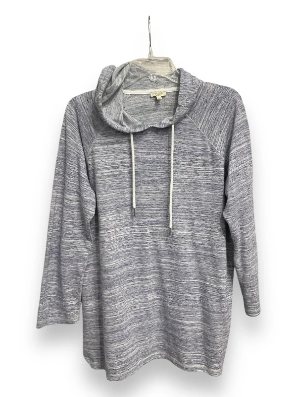 Elevated Men's Lounge HoodiesSweatshirt Hoodie By Talbots In Blue, Size: 1x