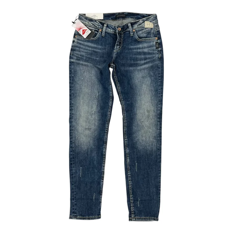 XXXL Men's JeansJeans Boyfriend By Silver In Blue Denim, Size:8