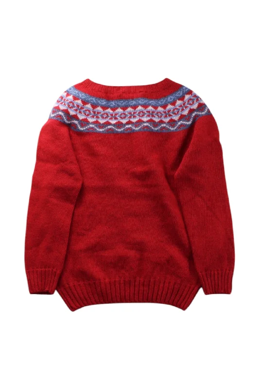 Fashionable Men's Crew-Neck SweatersThomas Brown Knit Sweater 4-5T