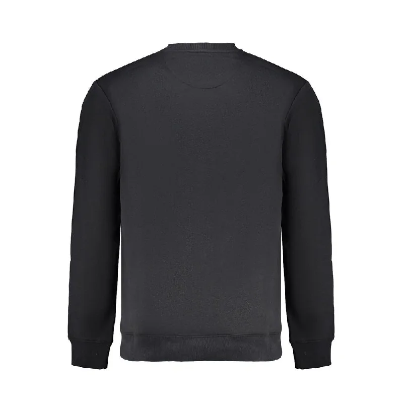 Men's Sweaters with Pleated DesignsLee Black Cotton Men Men's Sweater