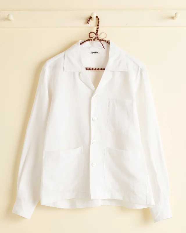 Men's Machine-Washable Shirts for ConvenienceLadder Linen Long Sleeve Shirt