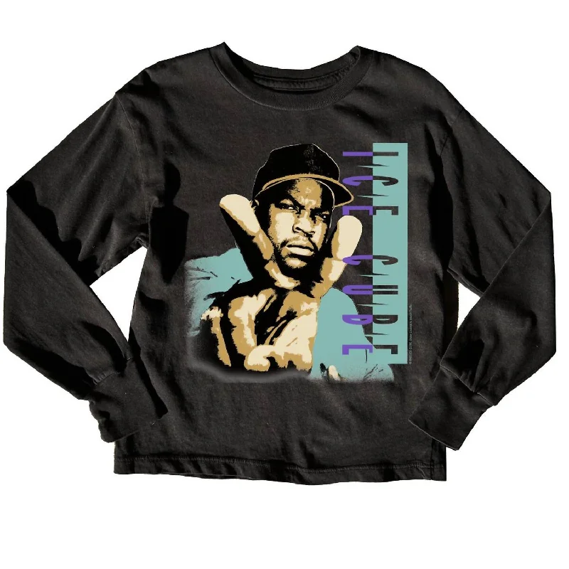Men's Shirts with Embellished CollarsIce Cube Organic Tee In Jet Black