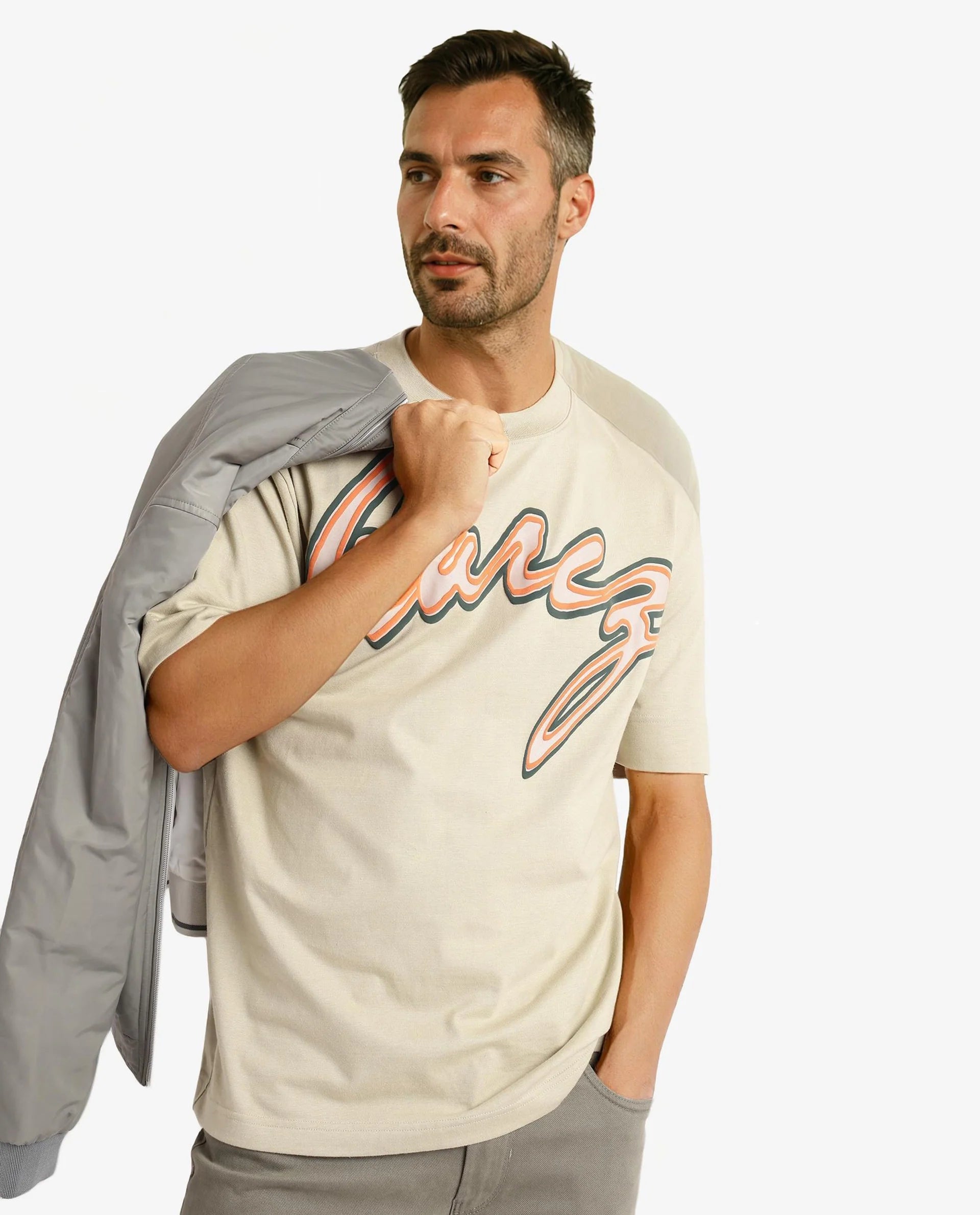Men's Flowy Shirts for a Relaxed LookRare Rabbit Men Casse Pastel Green Short Sleeve Crew Neck Oversized Fit Printed T-Shirt Men's Flowy Shirts for a Relaxed LookRare Rabbit Men Casse Pastel Green Short Sleeve Crew Neck Oversized Fit Printed T-Shirt