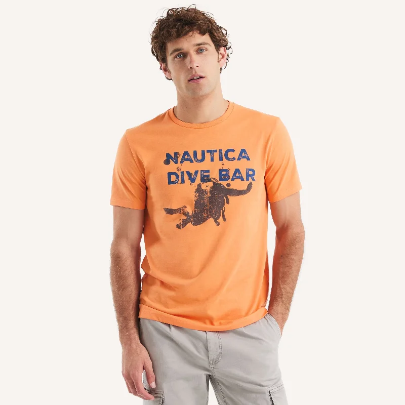 Men's Shirts with Bow TiesNautica Mens Dive Bar Graphic T-Shirt