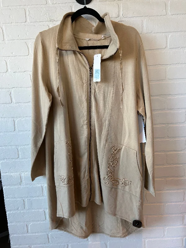 Men's Hoodies with Lined HoodsSweatshirt Collar By Soft Surroundings In Tan, Size: Xl Men's Hoodies with Lined HoodsSweatshirt Collar By Soft Surroundings In Tan, Size: Xl