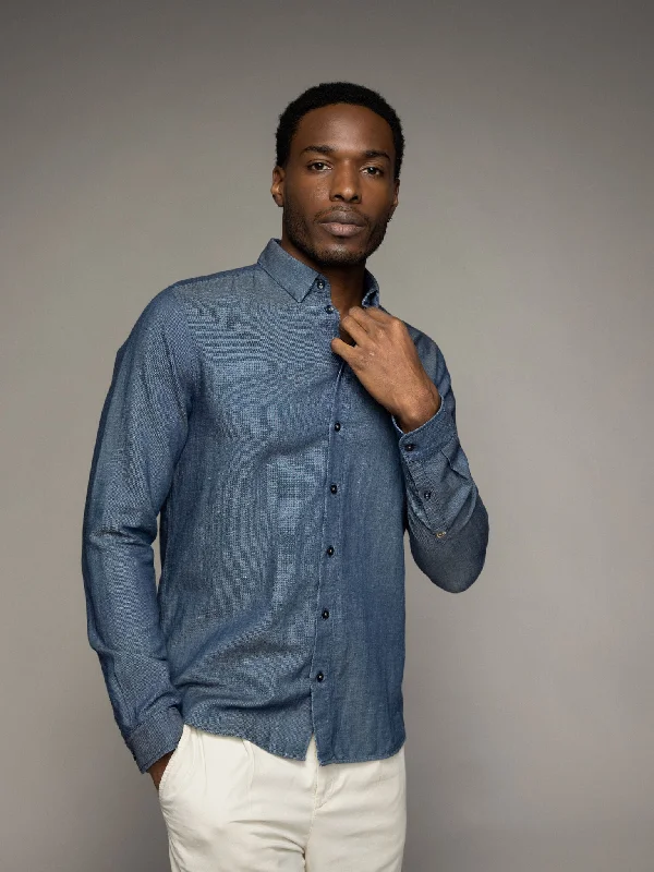Men's Golf Shirts for On-Course StyleMMGMarco Chambray Shirt