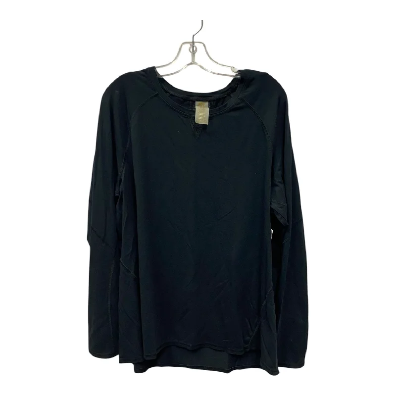Casual Men's Zip-Up HoodiesATHLETIC SWEATSHIRT CREWNECK by Shape In BLACK, Size: 2X