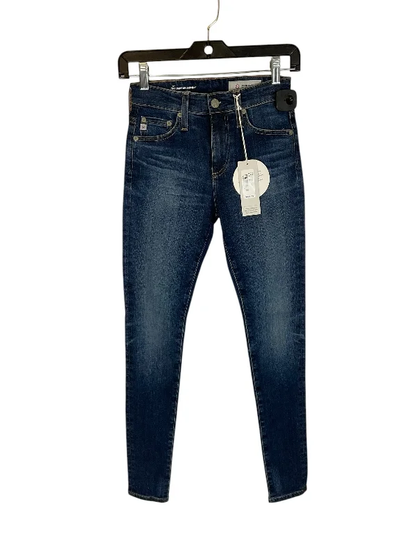 Hipster Skinny Men's JeansJeans Designer By Adriano Goldschmied In Blue Denim, Size: 0